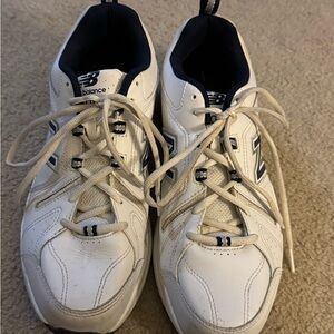 New Balance 608 Men’s White and Navy Athletic Shoes